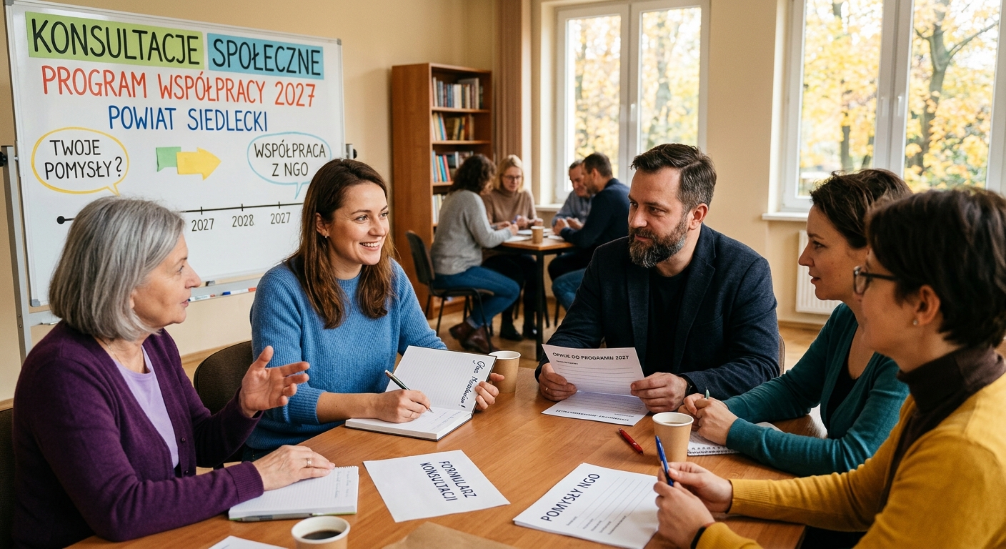 Program Wsp&oacute;łpracy z NGO na 2027. Powiat siedlecki czeka na Wasz głos!
